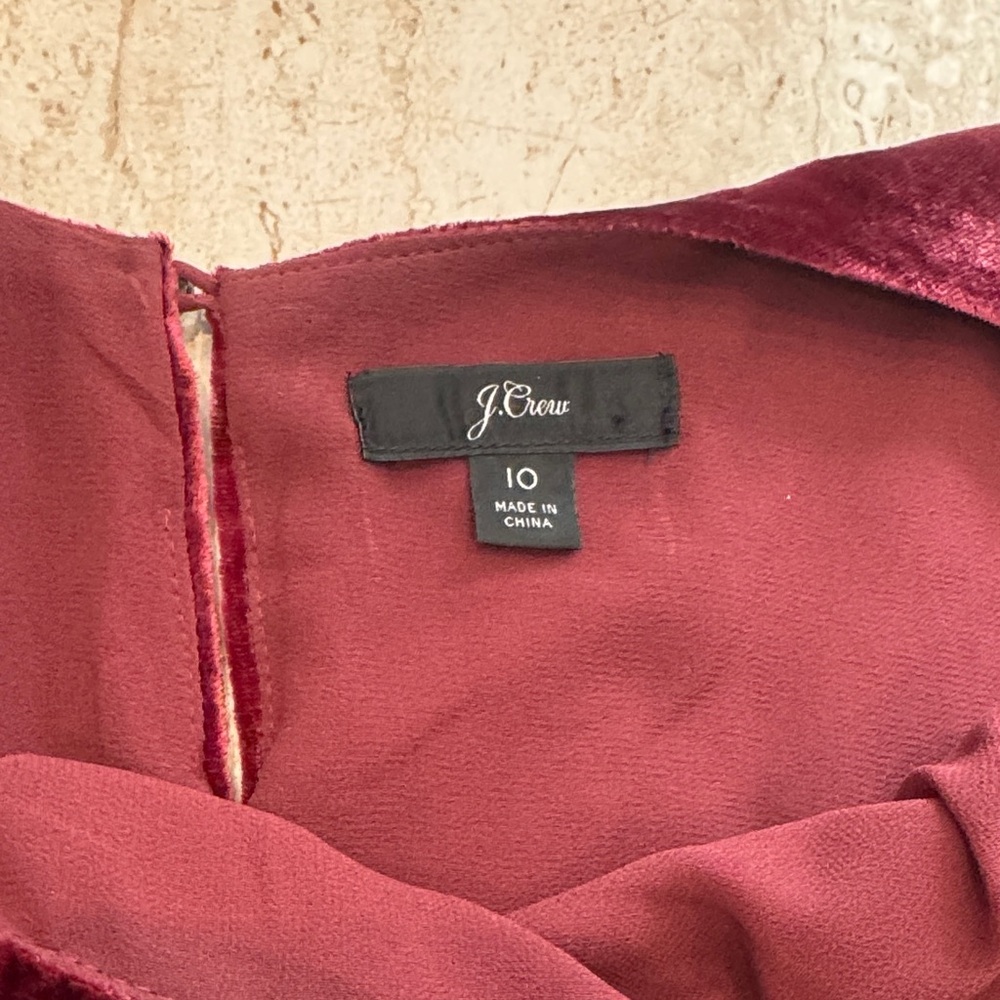 J. Crew Velvet Tank Tops in Burgundy, dark green and Black (Set of 3) - Picture 4 of 7
